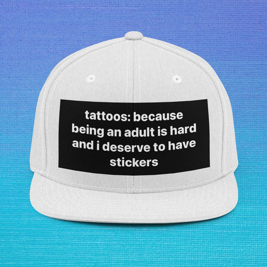 Snapback hat