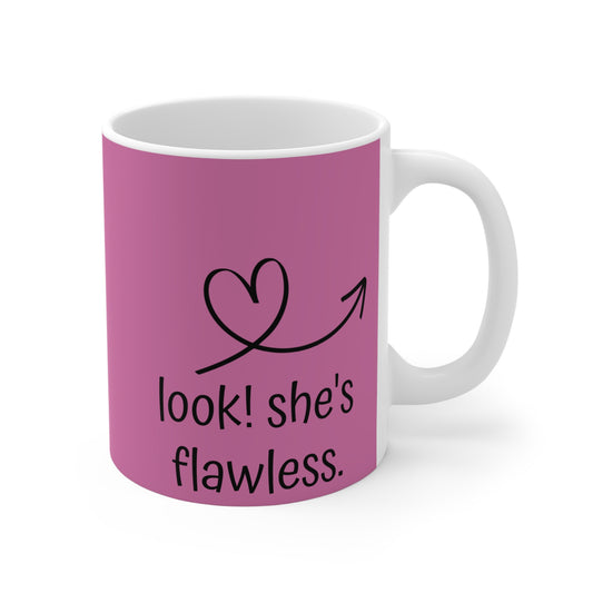 Best Girlfriend Ever 11oz Mug — Pink Arrow Gift for Her