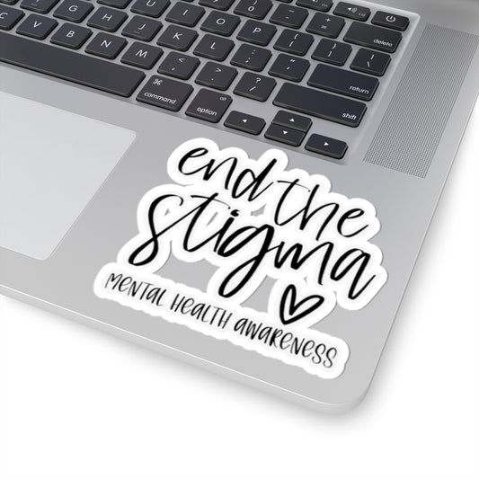 Mental Health Awareness Sticker — "End the Stigma" Kiss-Cut Vinyl