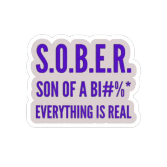 Transparent Outdoor Stickers, Die-Cut, 1pc