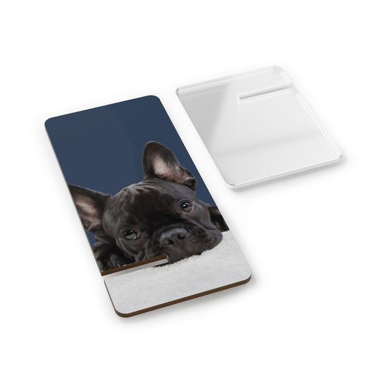 Phone Stand — Cute Black French Bulldog Smartphone Display Stand