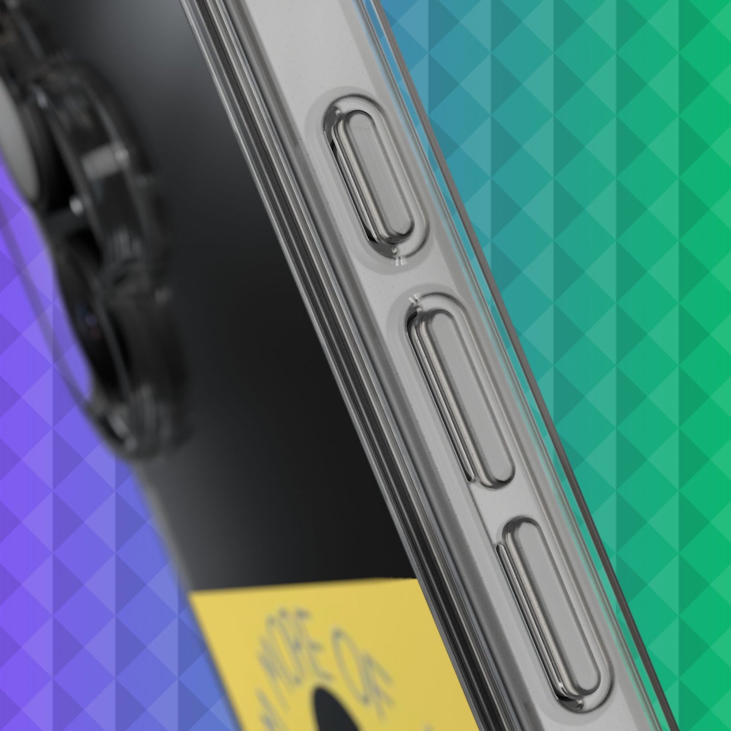 Clear Phone Case — "I'm More of an Indoor Kid" Cartoon Design