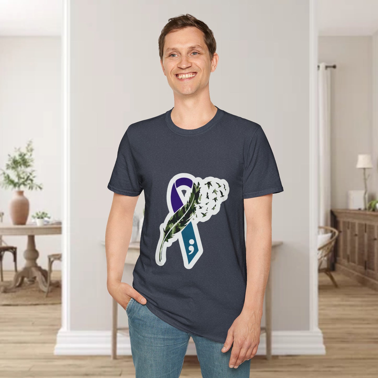 Suicide Awareness Unisex Softstyle T-Shirt (men’s)