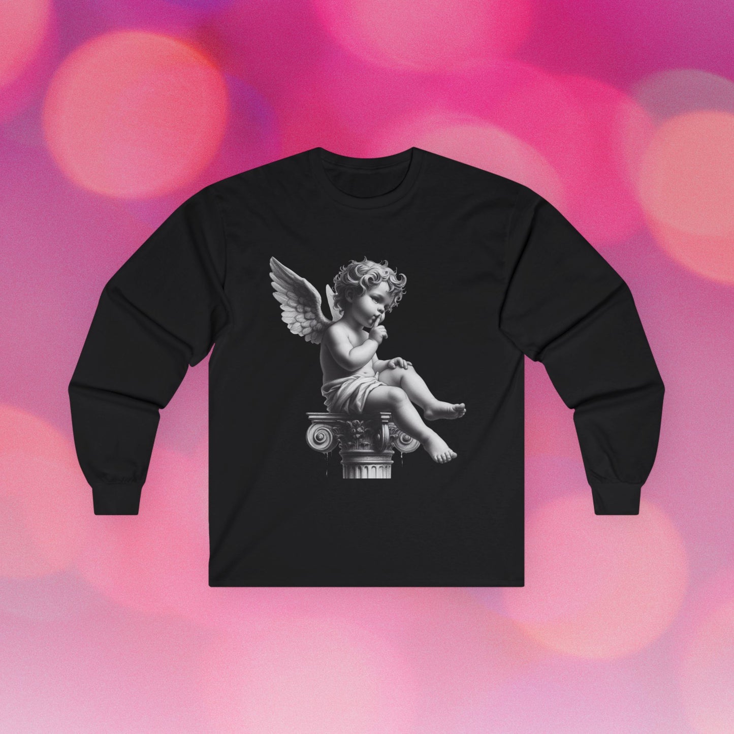 Cherub Angel Graphic Long Sleeve Tee