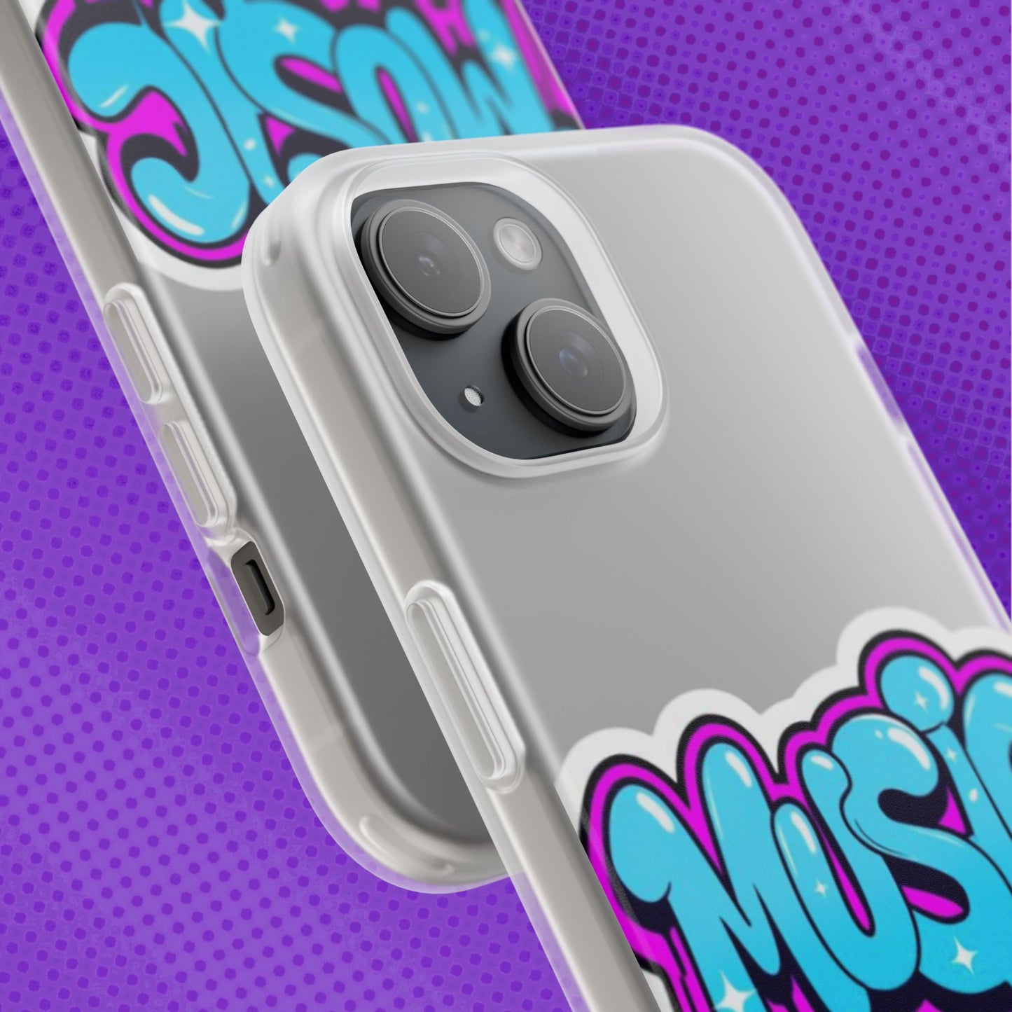 Music Graffiti Phone Case — Trendy Flexible Protective Cover