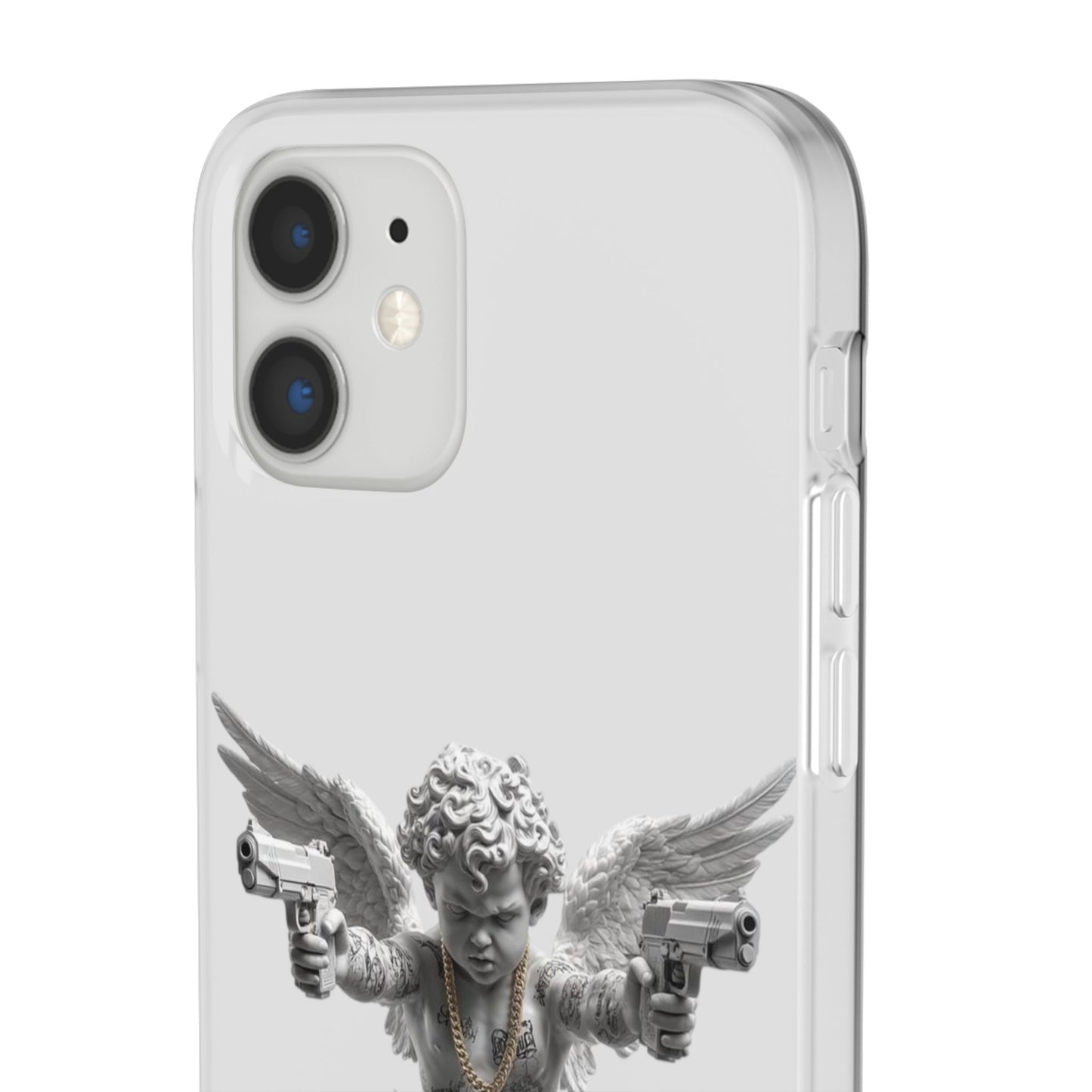Cherub with Guns Phone Case — Edgy Angel iPhone Case