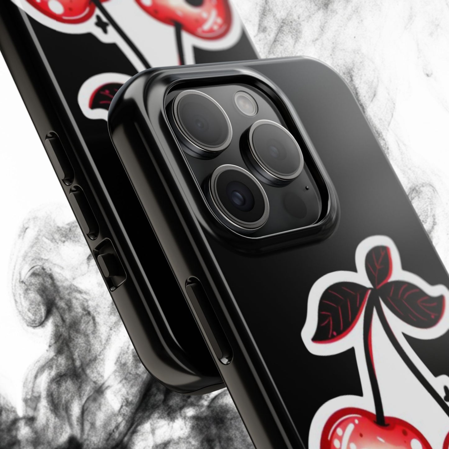 Tough Phone Case — Dripping Skull Cherries Graphic