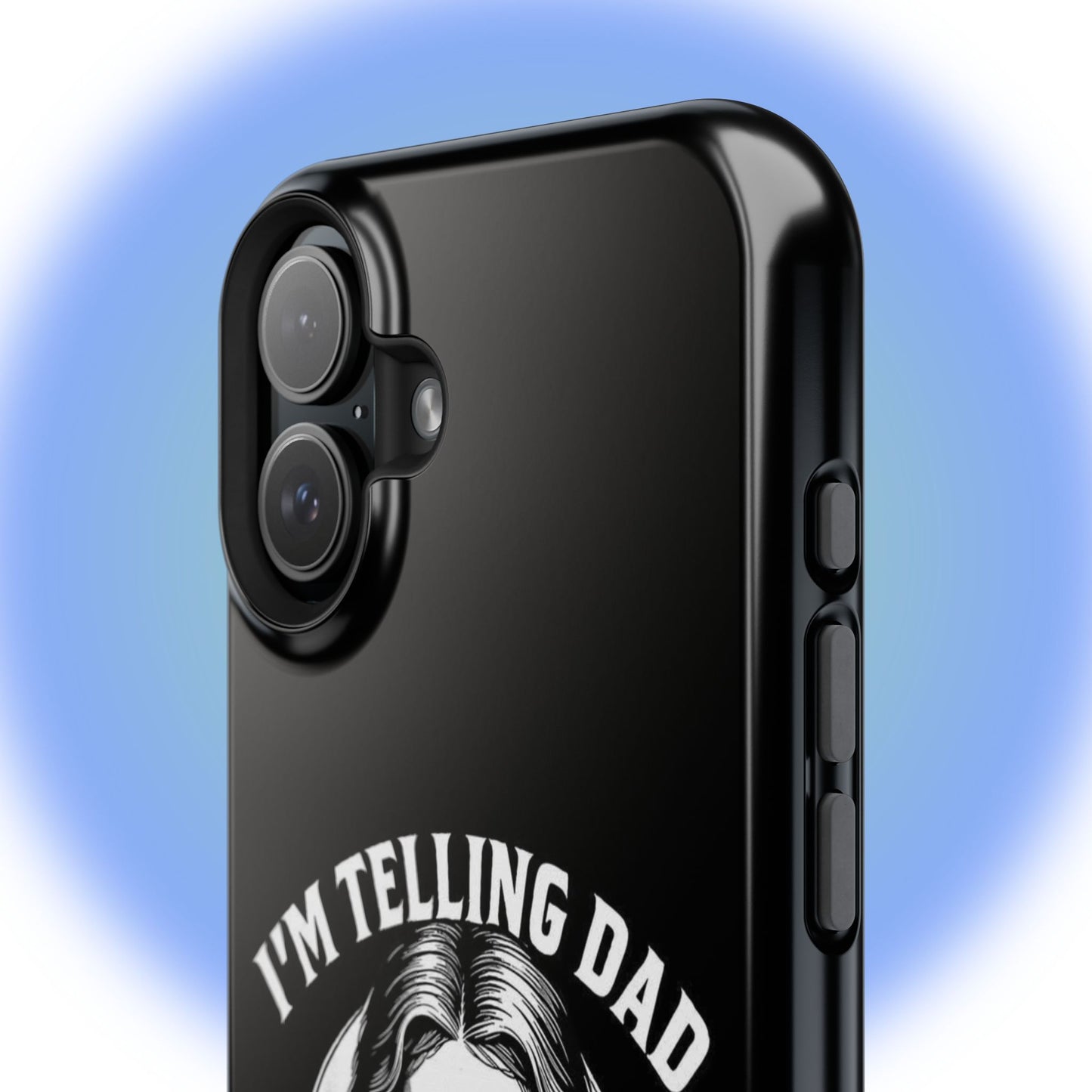 Phone Case — “I’m Telling Dad” Retro Jesus Graphic Impact-Resistant Case