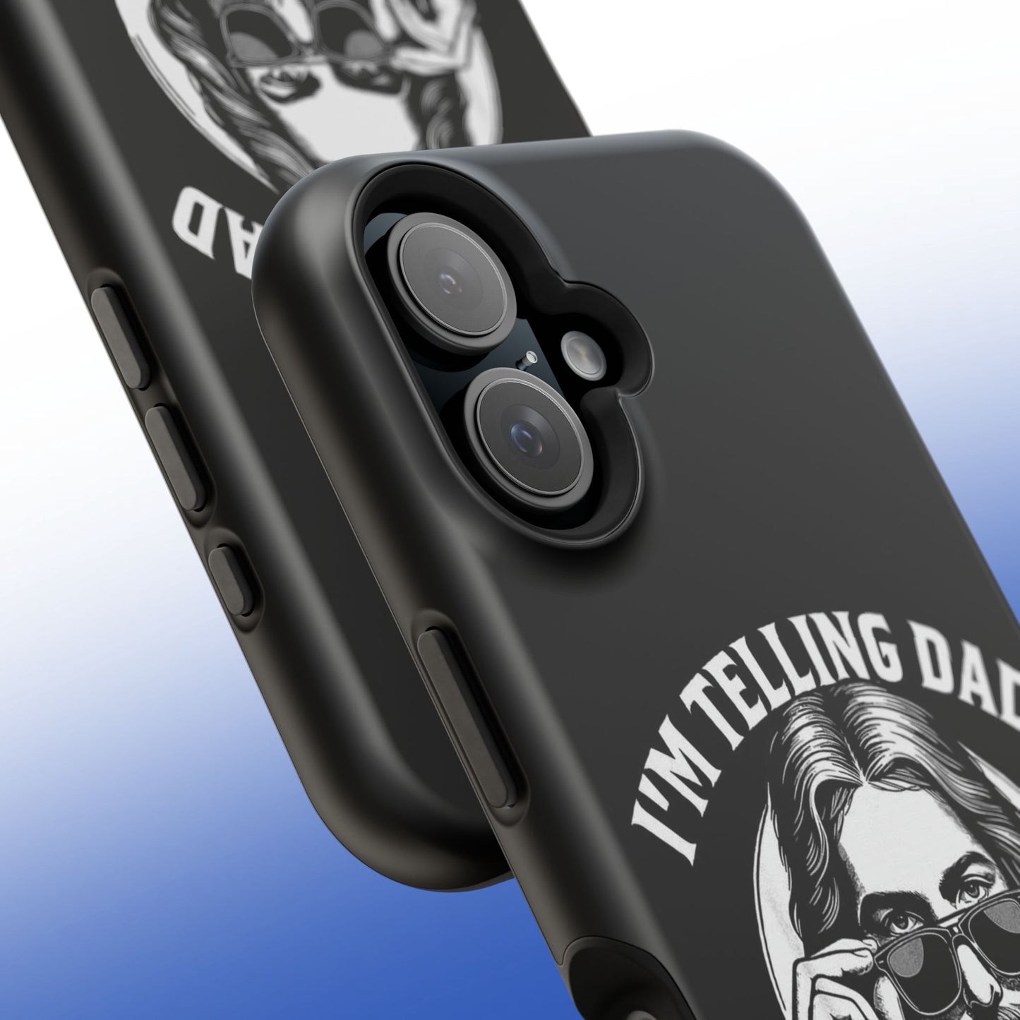 Phone Case — “I’m Telling Dad” Retro Jesus Graphic Impact-Resistant Case