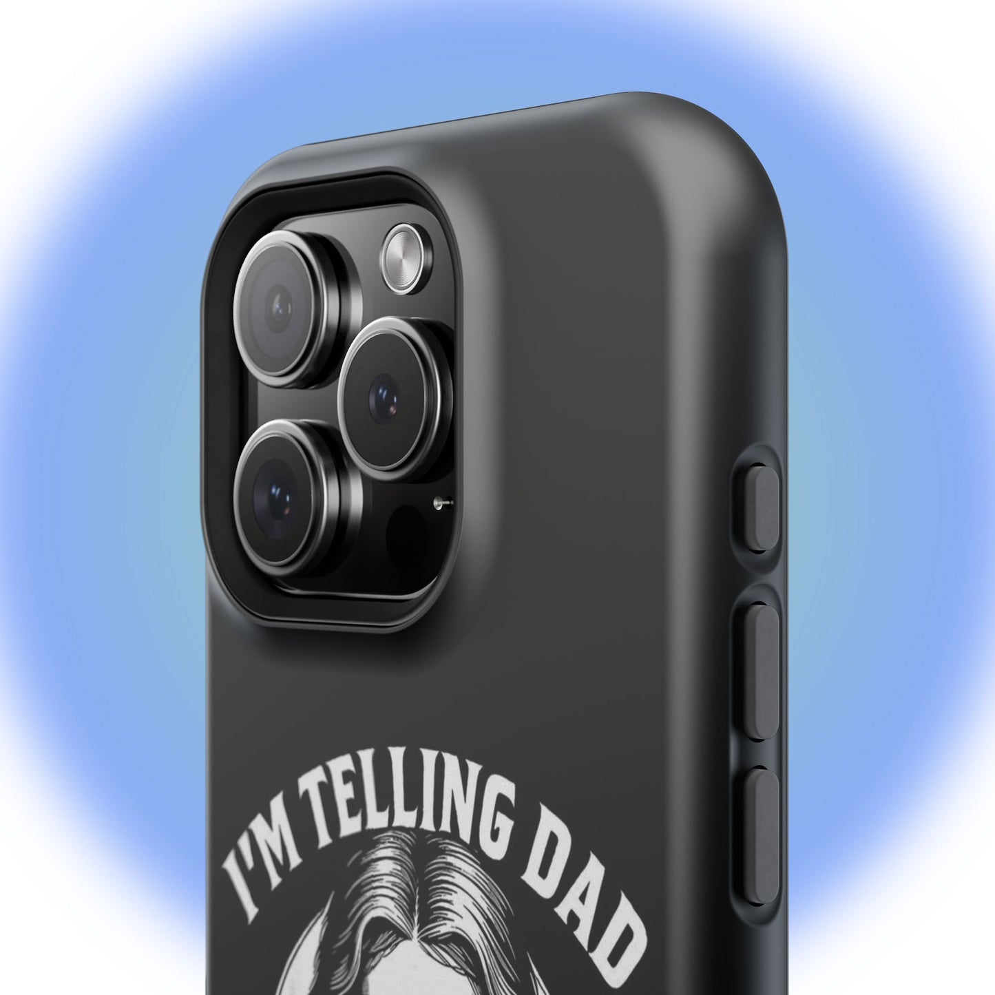 Phone Case — “I’m Telling Dad” Retro Jesus Graphic Impact-Resistant Case
