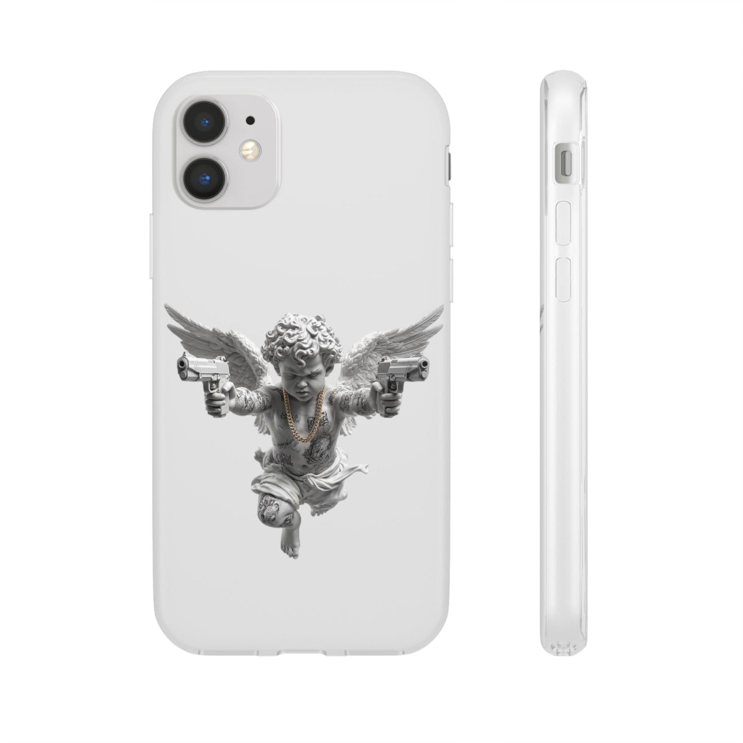 Cherub with Guns Phone Case — Edgy Angel iPhone Case