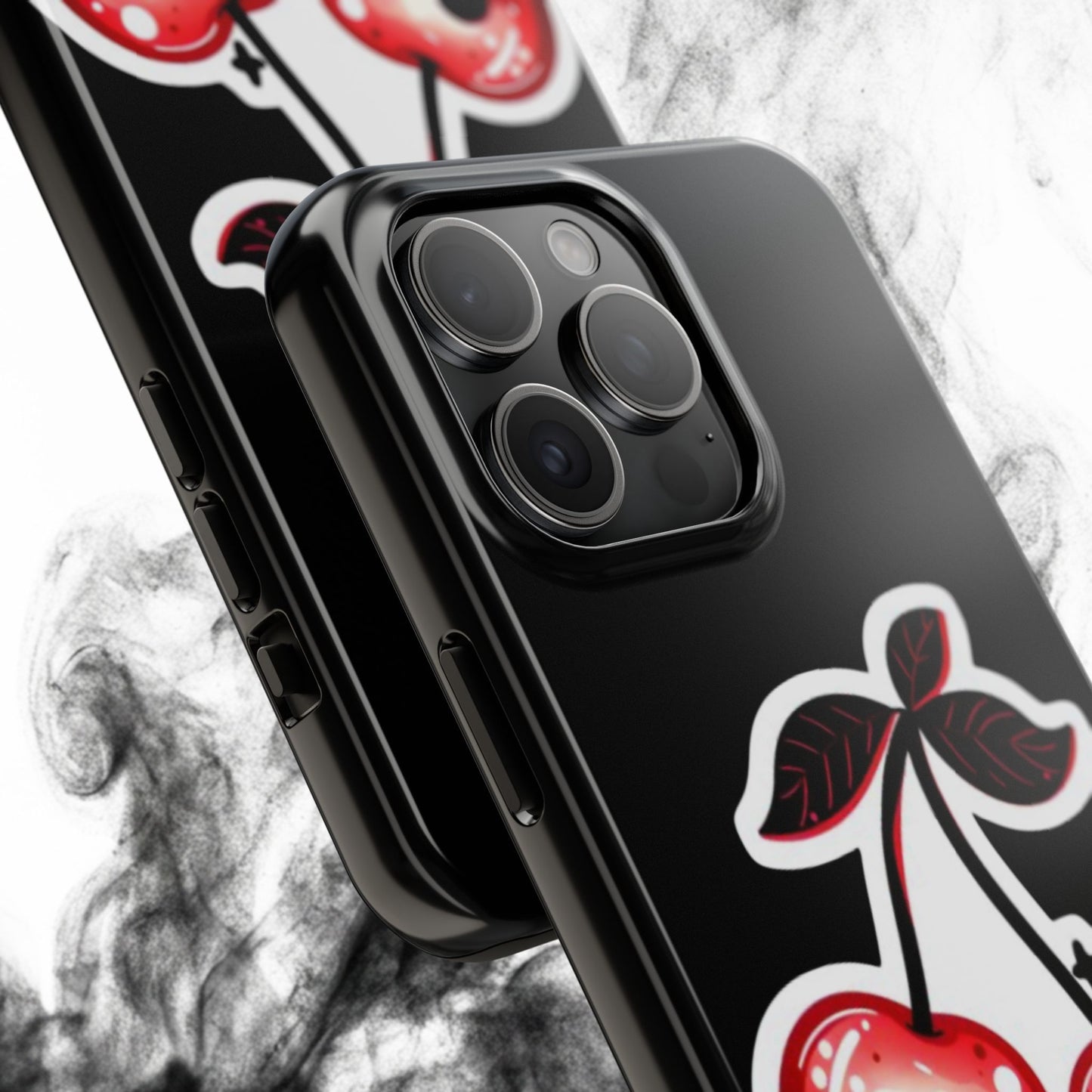 Tough Phone Case — Dripping Skull Cherries Graphic
