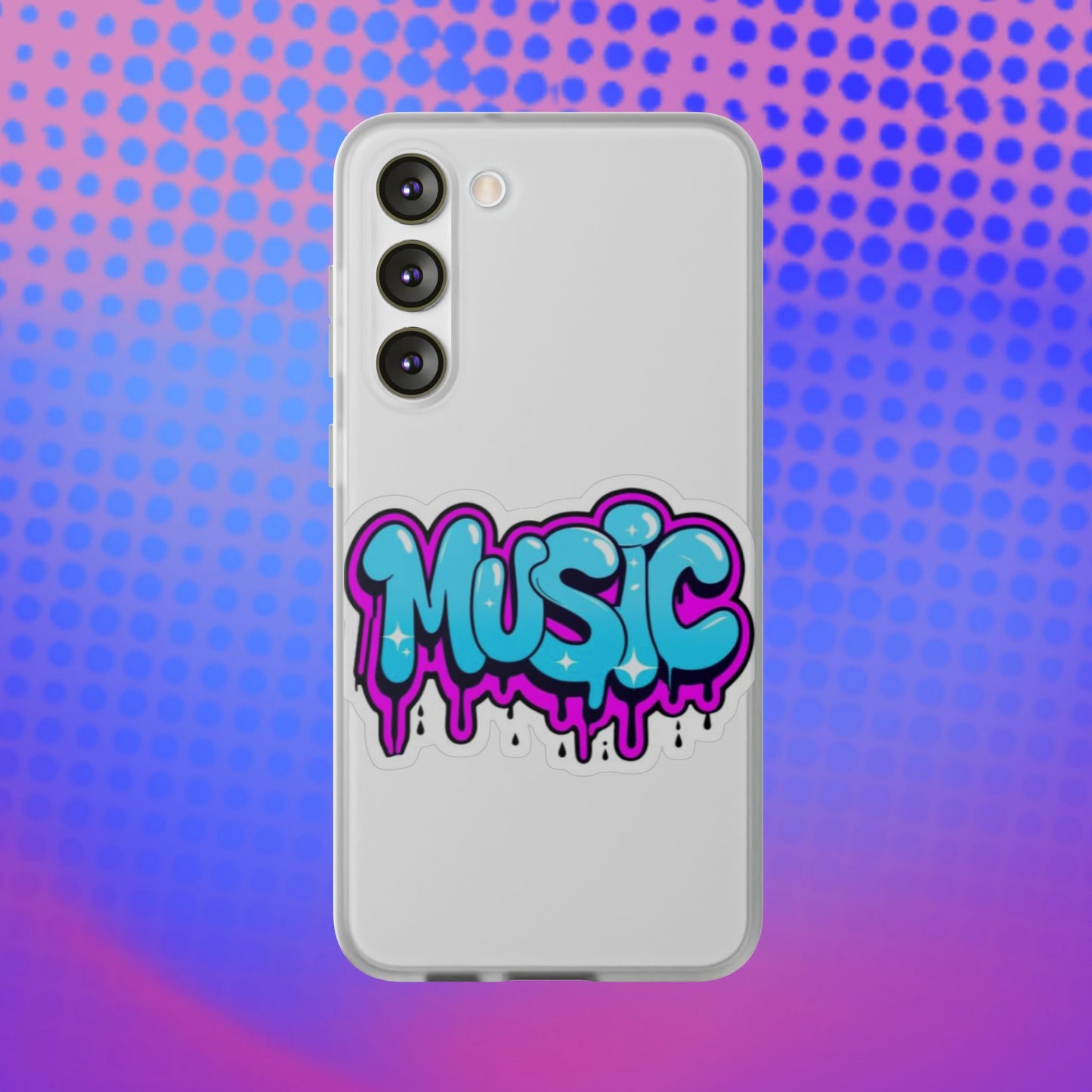 Music Graffiti Phone Case — Trendy Flexible Protective Cover