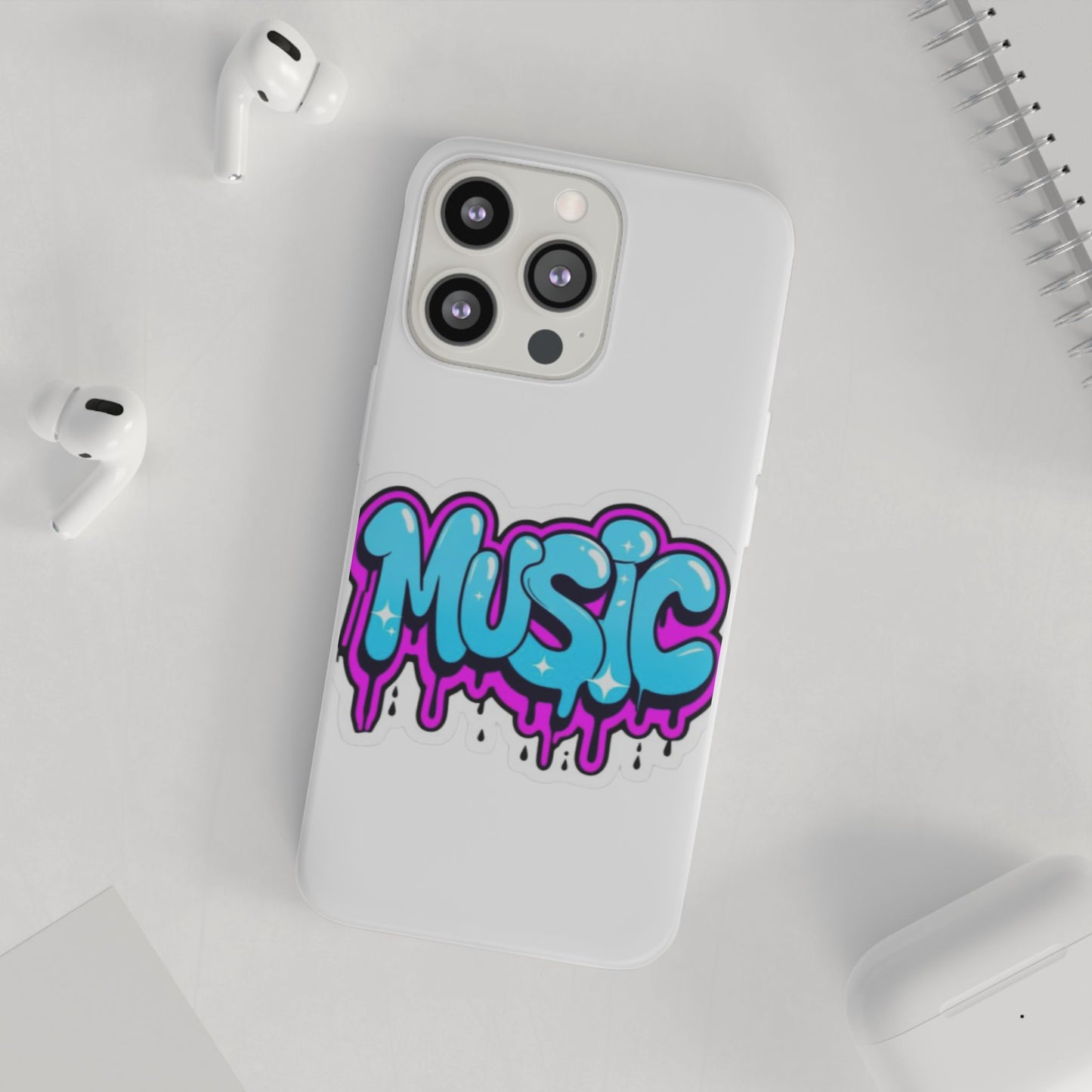 Music Graffiti Phone Case — Trendy Flexible Protective Cover