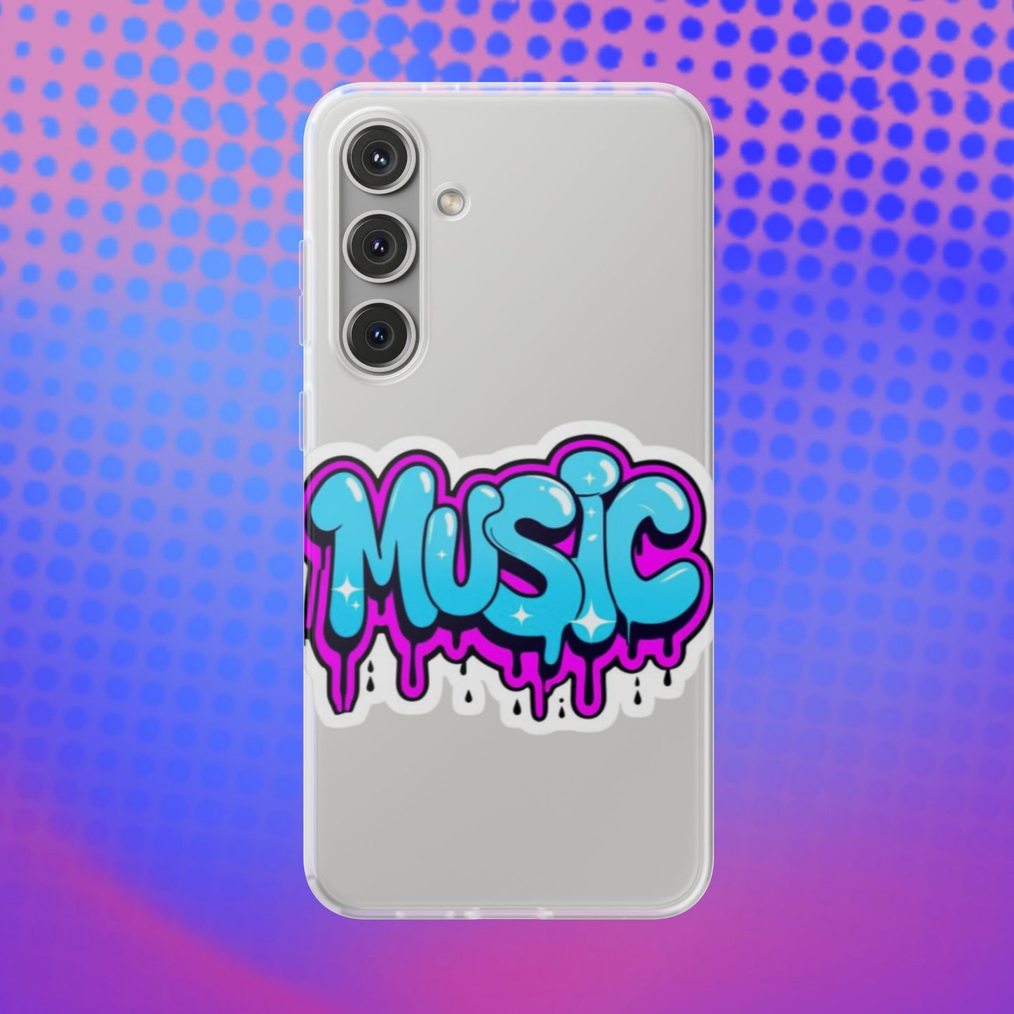 Music Graffiti Phone Case — Trendy Flexible Protective Cover