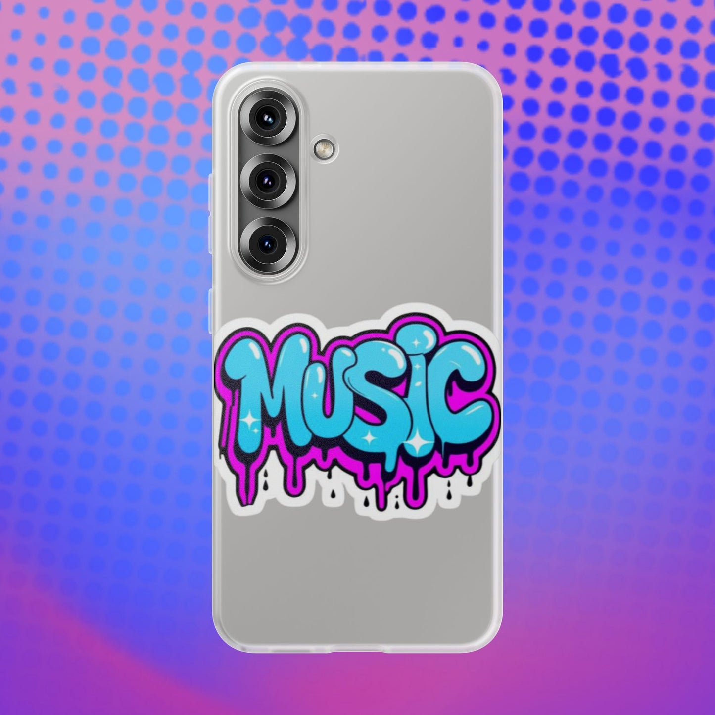 Music Graffiti Phone Case — Trendy Flexible Protective Cover