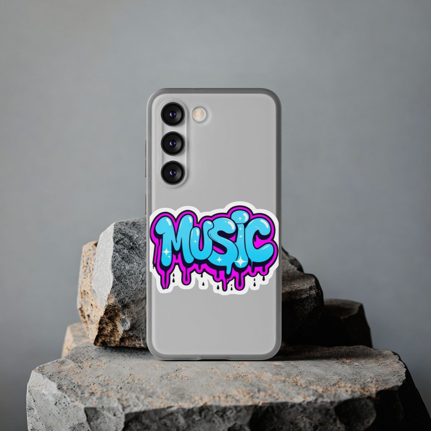 Music Graffiti Phone Case — Trendy Flexible Protective Cover