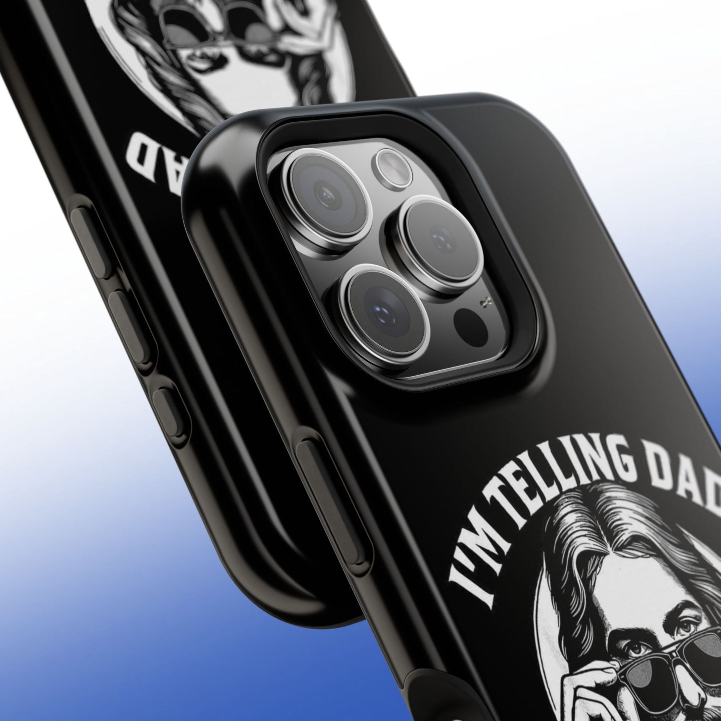 Phone Case — “I’m Telling Dad” Retro Jesus Graphic Impact-Resistant Case