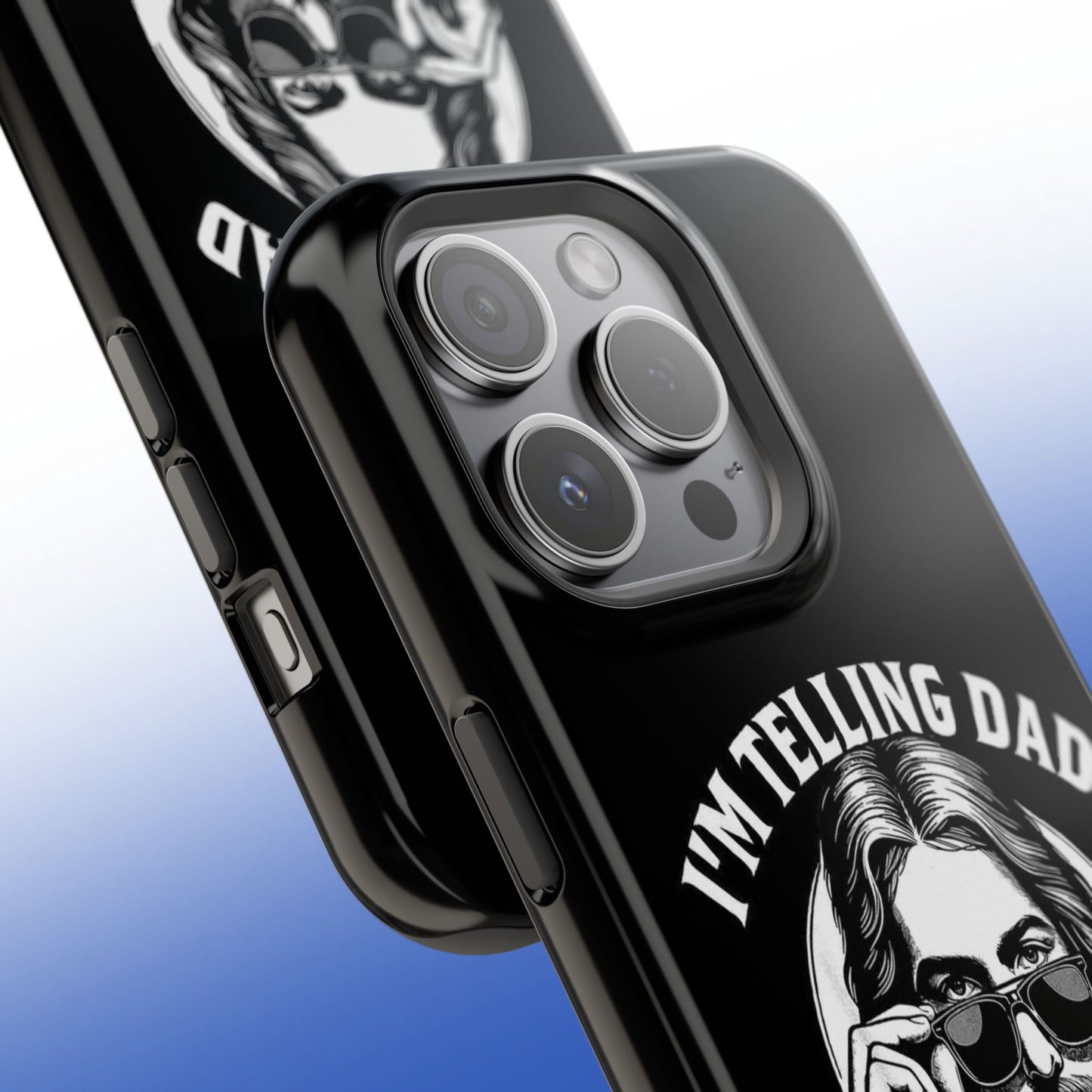 Phone Case — “I’m Telling Dad” Retro Jesus Graphic Impact-Resistant Case
