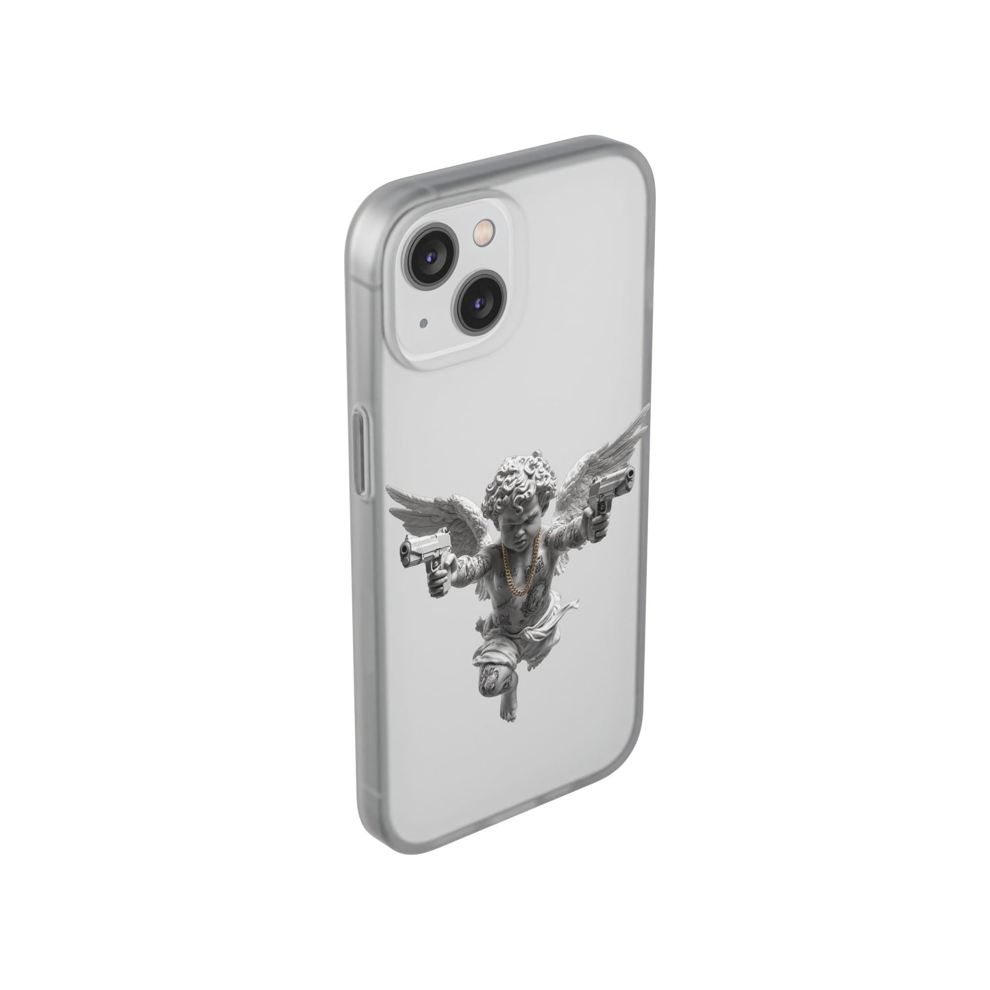 Cherub with Guns Phone Case — Edgy Angel iPhone Case