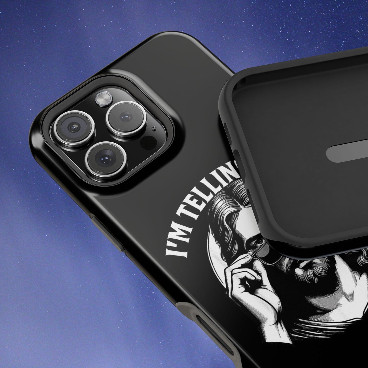 Phone Case — “I’m Telling Dad” Retro Jesus Graphic Impact-Resistant Case