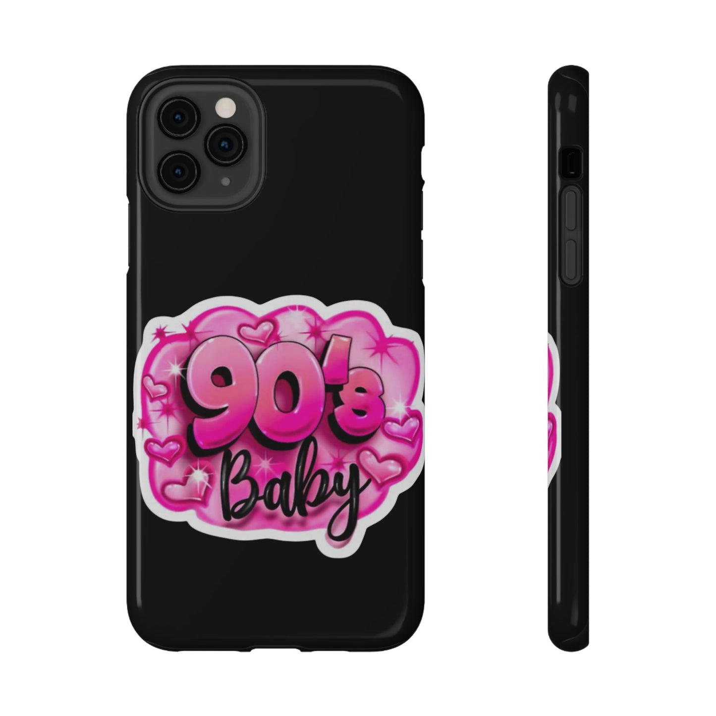 Impact-Resistant Case — "90's Baby" Pink Retro Graphic