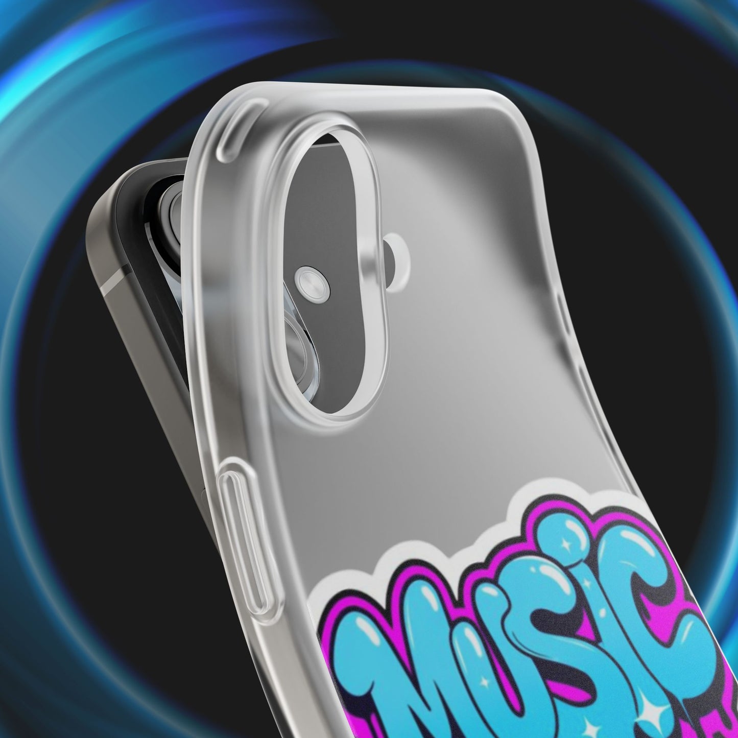 Music Graffiti Phone Case — Trendy Flexible Protective Cover