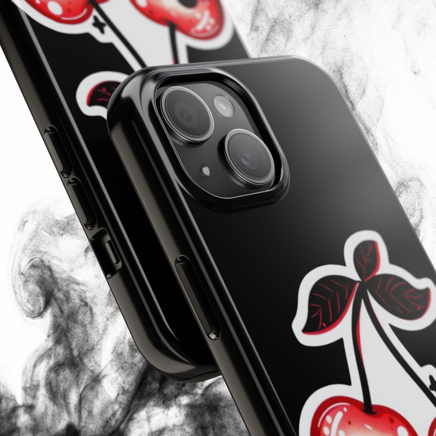 Tough Phone Case — Dripping Skull Cherries Graphic