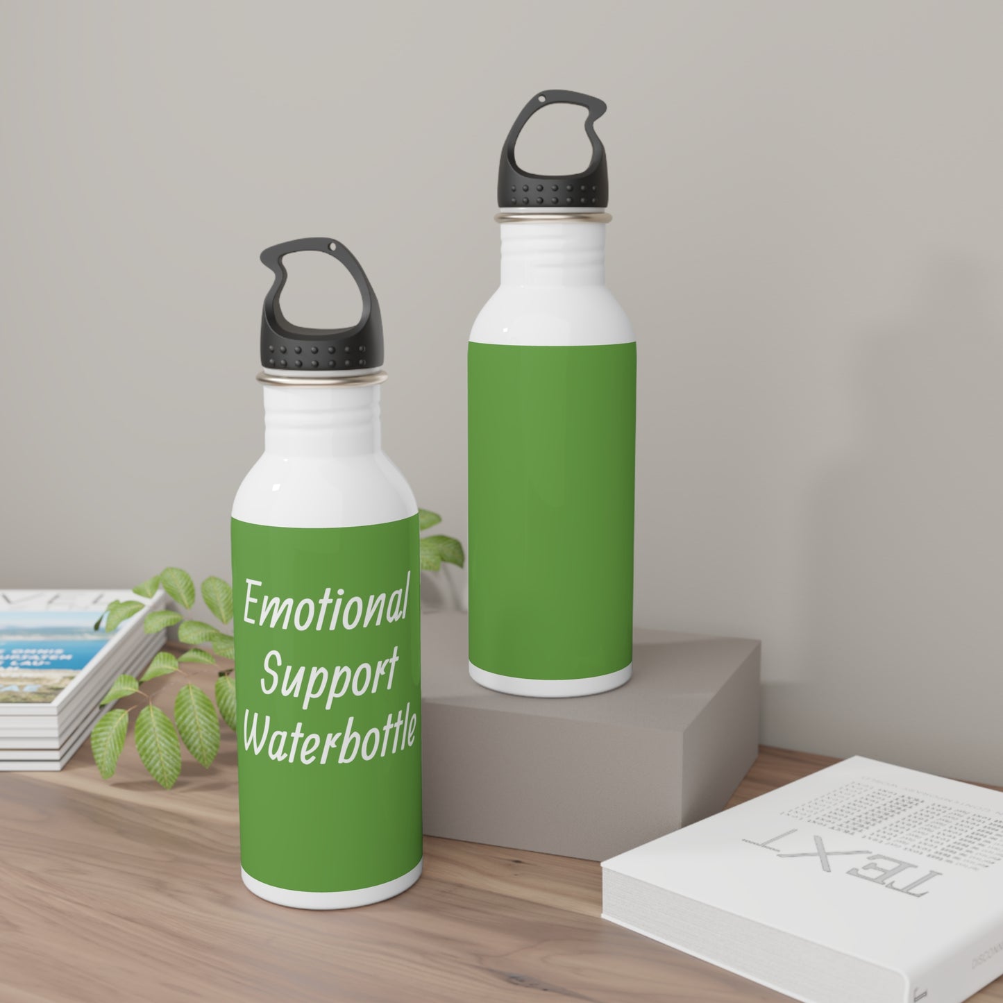 Emotional Support Water Bottle — Stainless Steel Motivational Drink Bottle