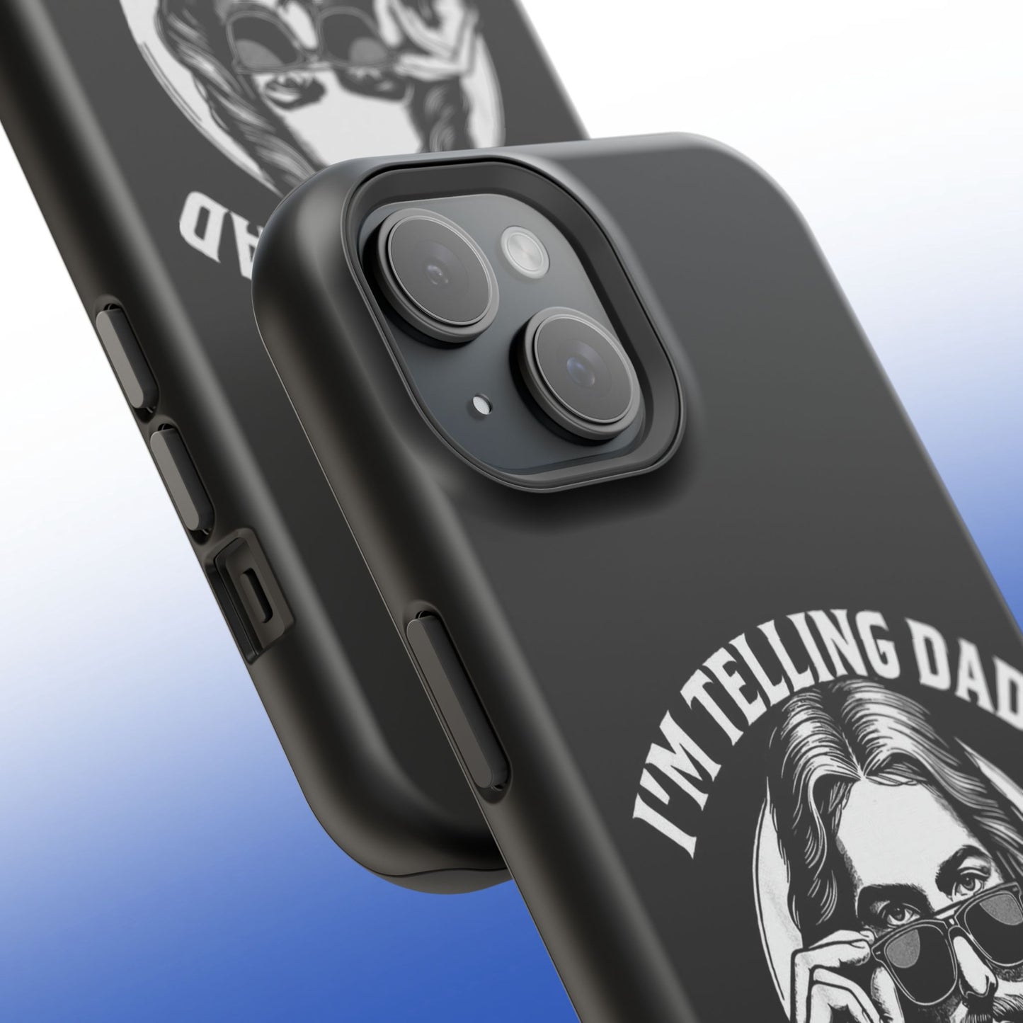 Phone Case — “I’m Telling Dad” Retro Jesus Graphic Impact-Resistant Case