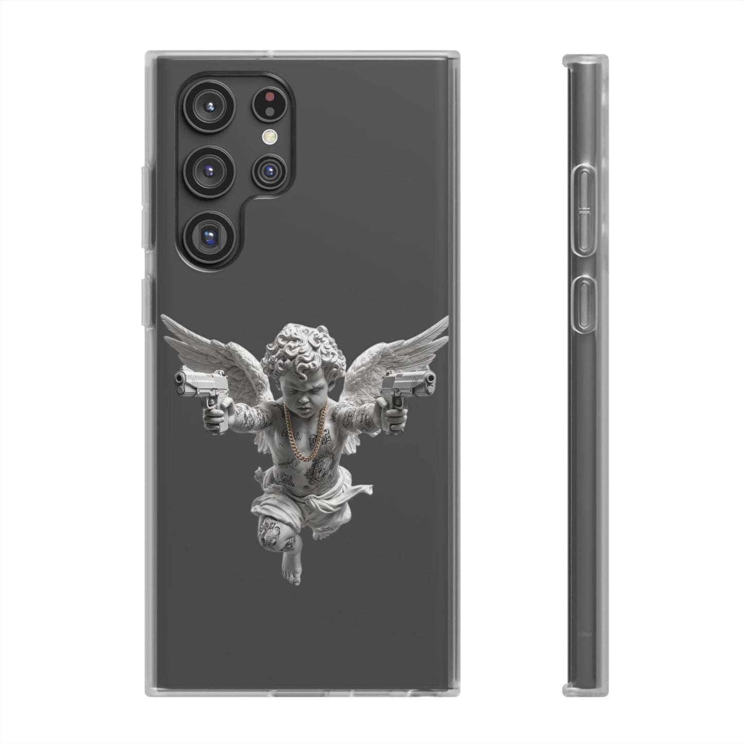 Cherub with Guns Phone Case — Edgy Angel iPhone Case
