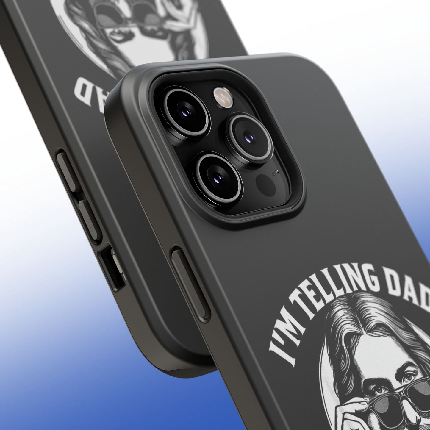 Phone Case — “I’m Telling Dad” Retro Jesus Graphic Impact-Resistant Case