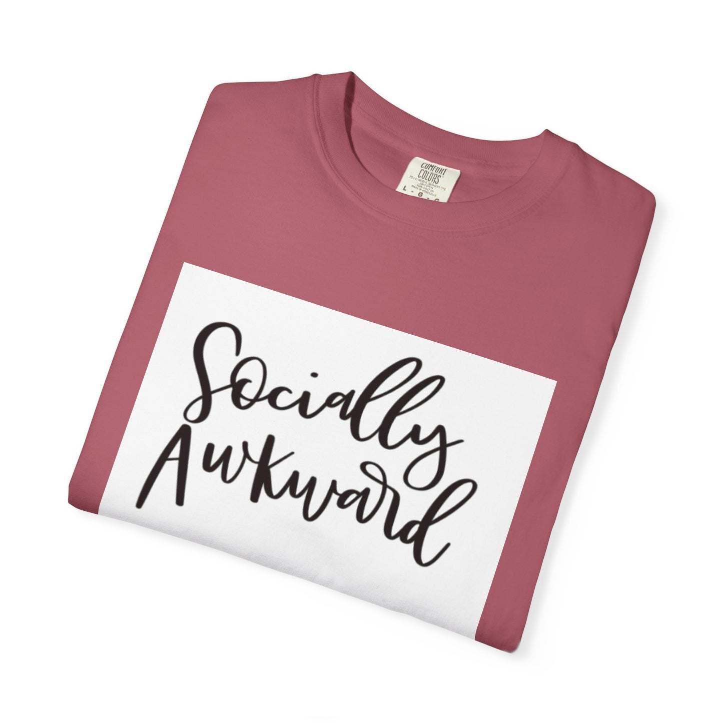 Socially Awkward Unisex Tee, Casual Wear, Gift for Introverts, Funny Shirt, Trendy Fashion