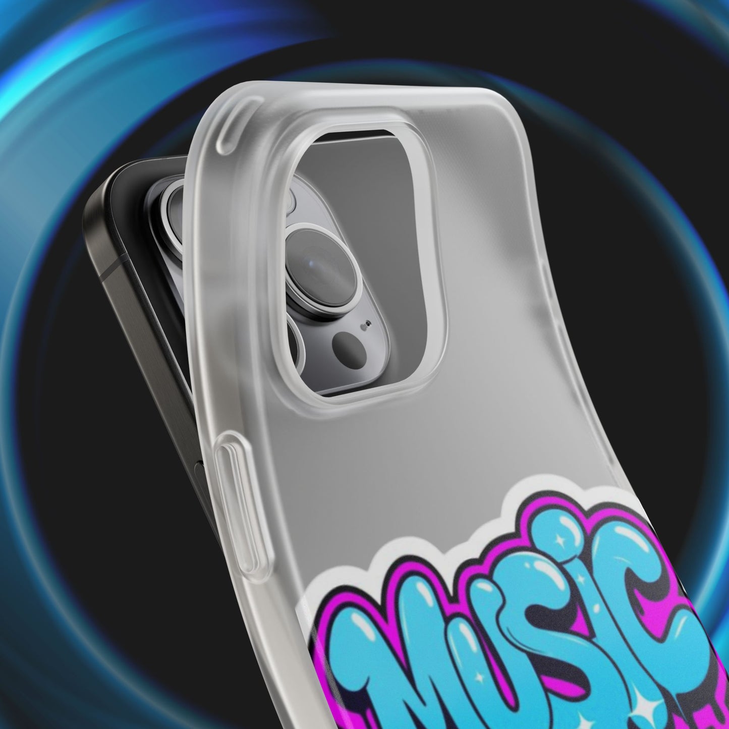 Music Graffiti Phone Case — Trendy Flexible Protective Cover