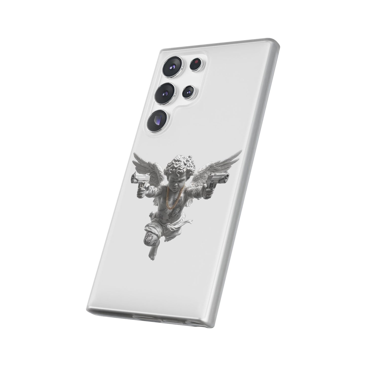 Cherub with Guns Phone Case — Edgy Angel iPhone Case