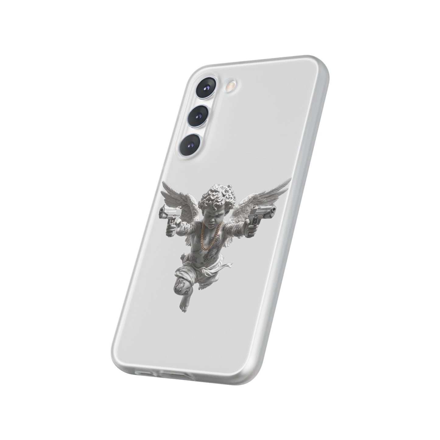 Cherub with Guns Phone Case — Edgy Angel iPhone Case