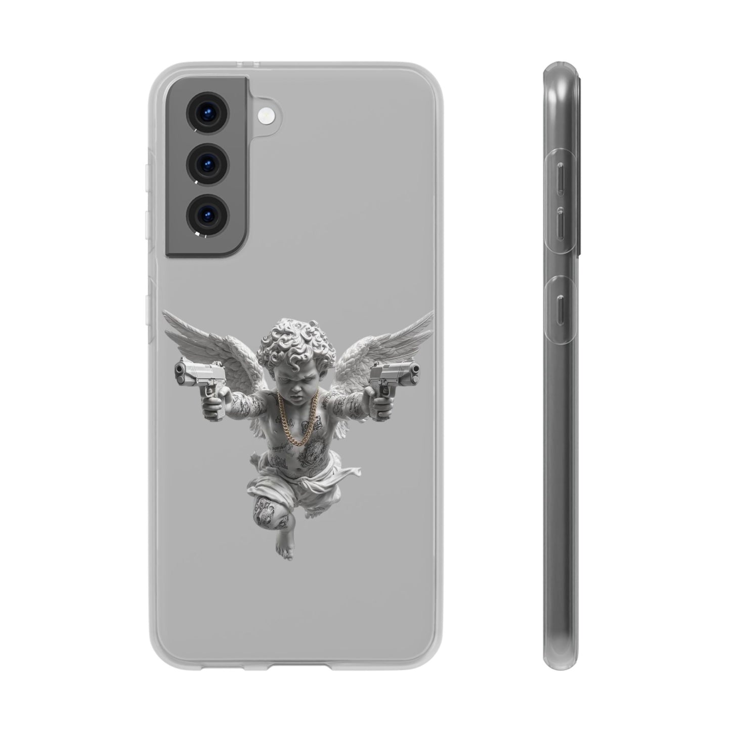 Cherub with Guns Phone Case — Edgy Angel iPhone Case