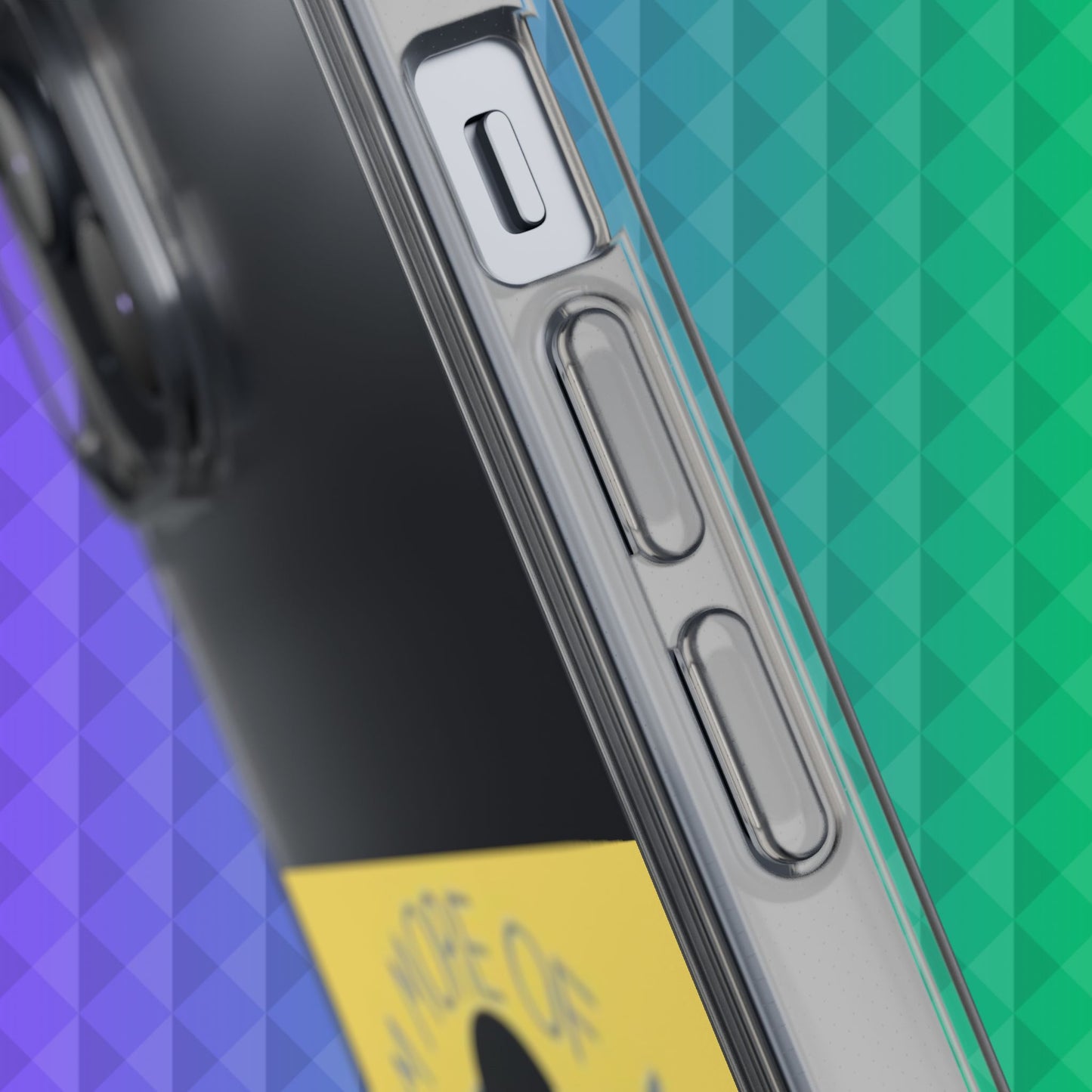 Clear Phone Case — "I'm More of an Indoor Kid" Cartoon Design