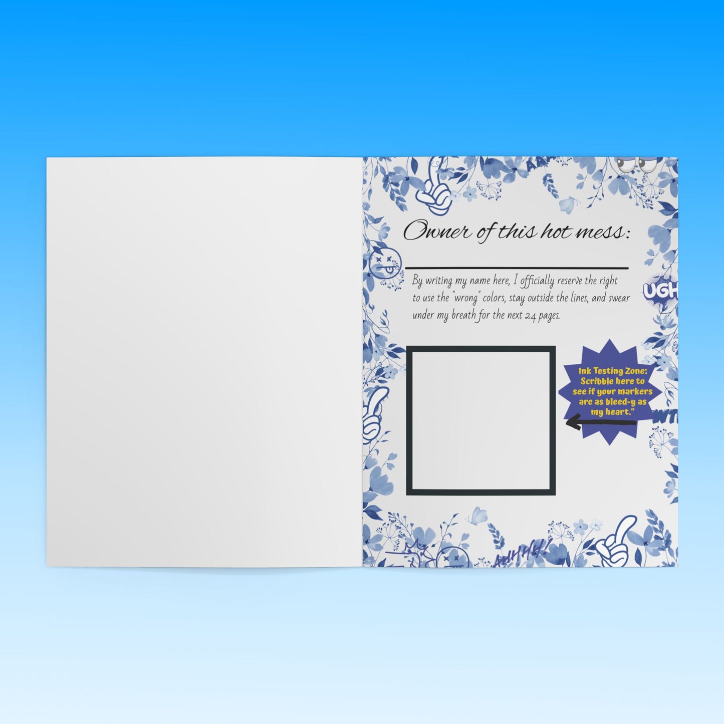 Adult Coloring Book — Shades of Sarcasm: ‘Humans Are So Stupid’ Funny Dark Humor Coloring Book