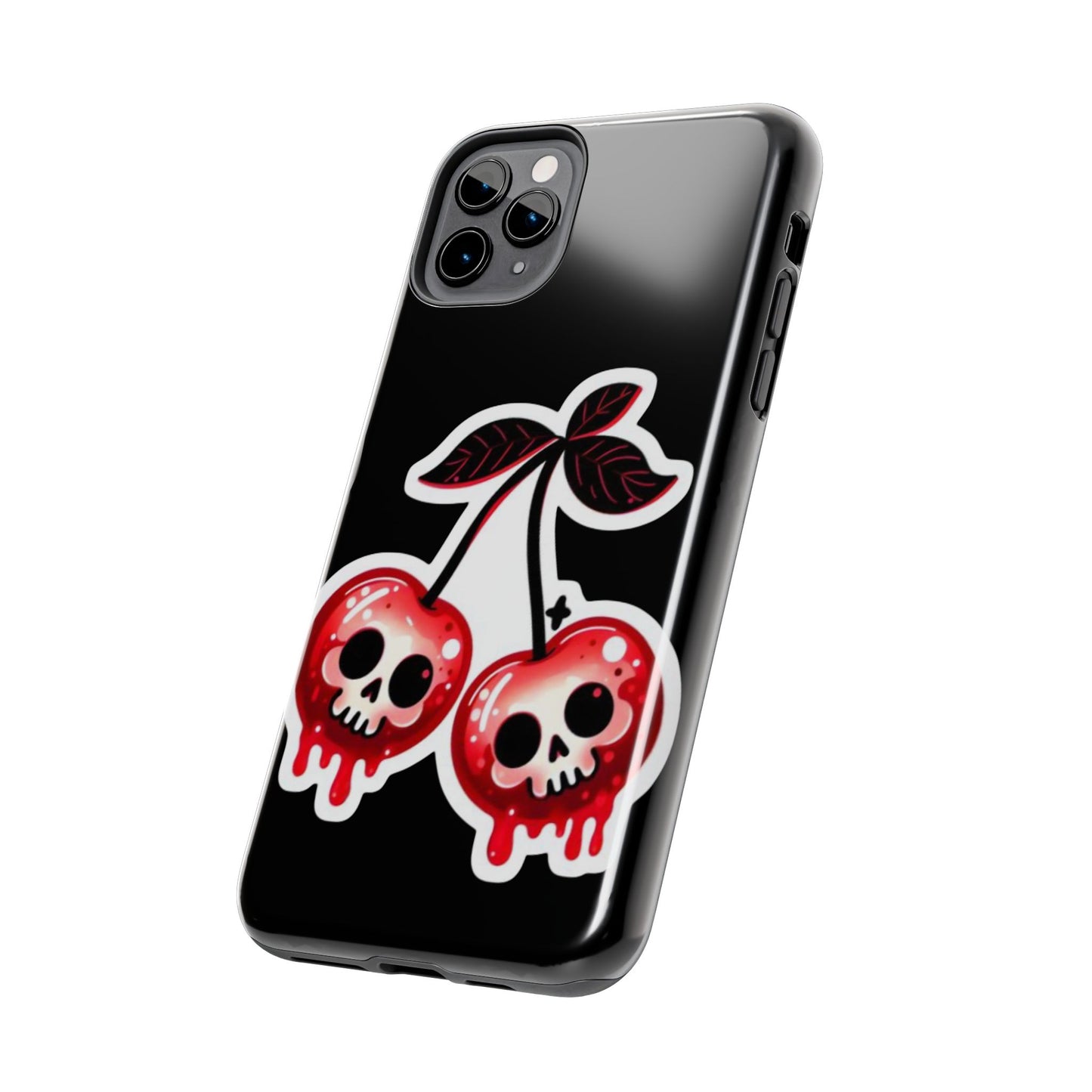 Tough Phone Case — Dripping Skull Cherries Graphic