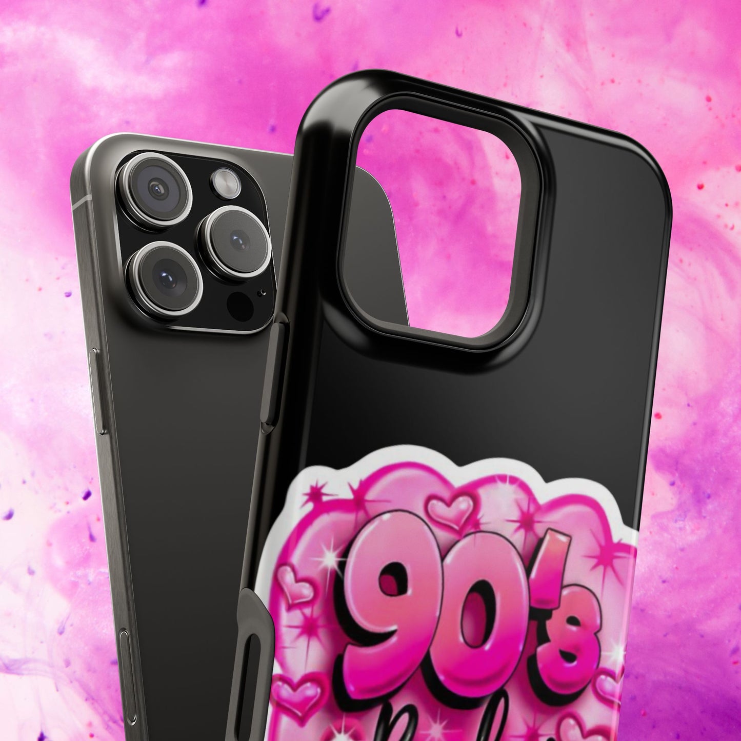 Impact-Resistant Case — "90's Baby" Pink Retro Graphic