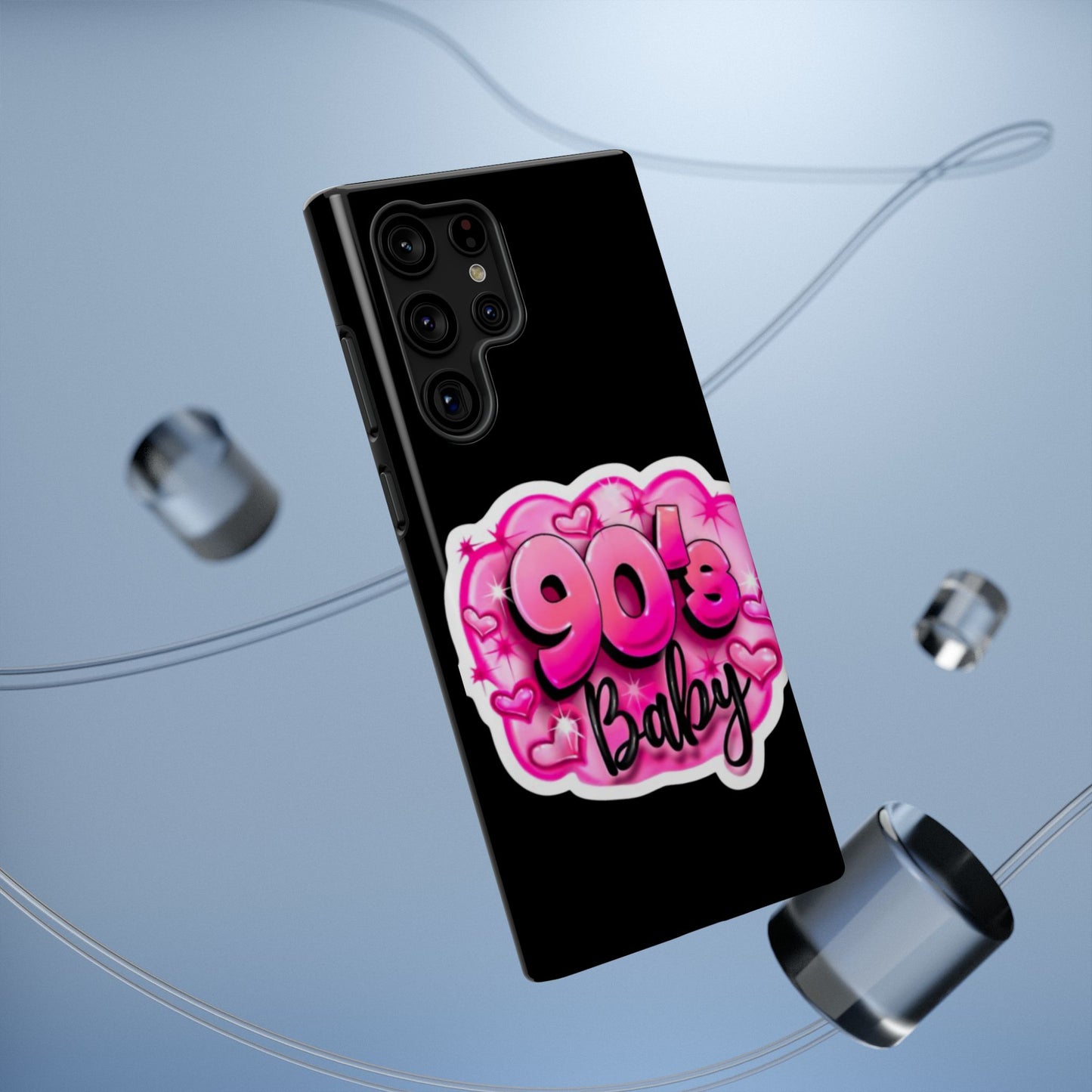 Impact-Resistant Case — "90's Baby" Pink Retro Graphic