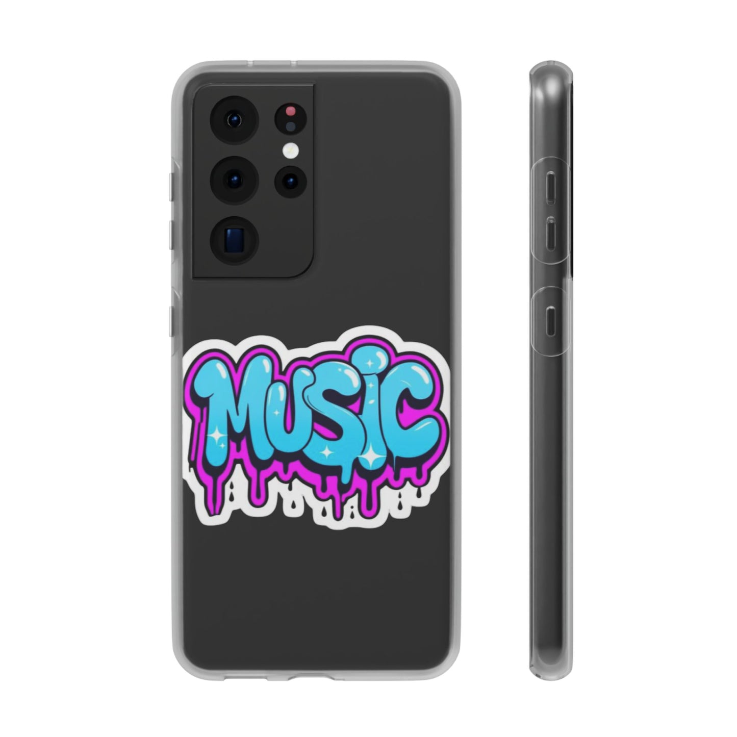 Music Graffiti Phone Case — Trendy Flexible Protective Cover