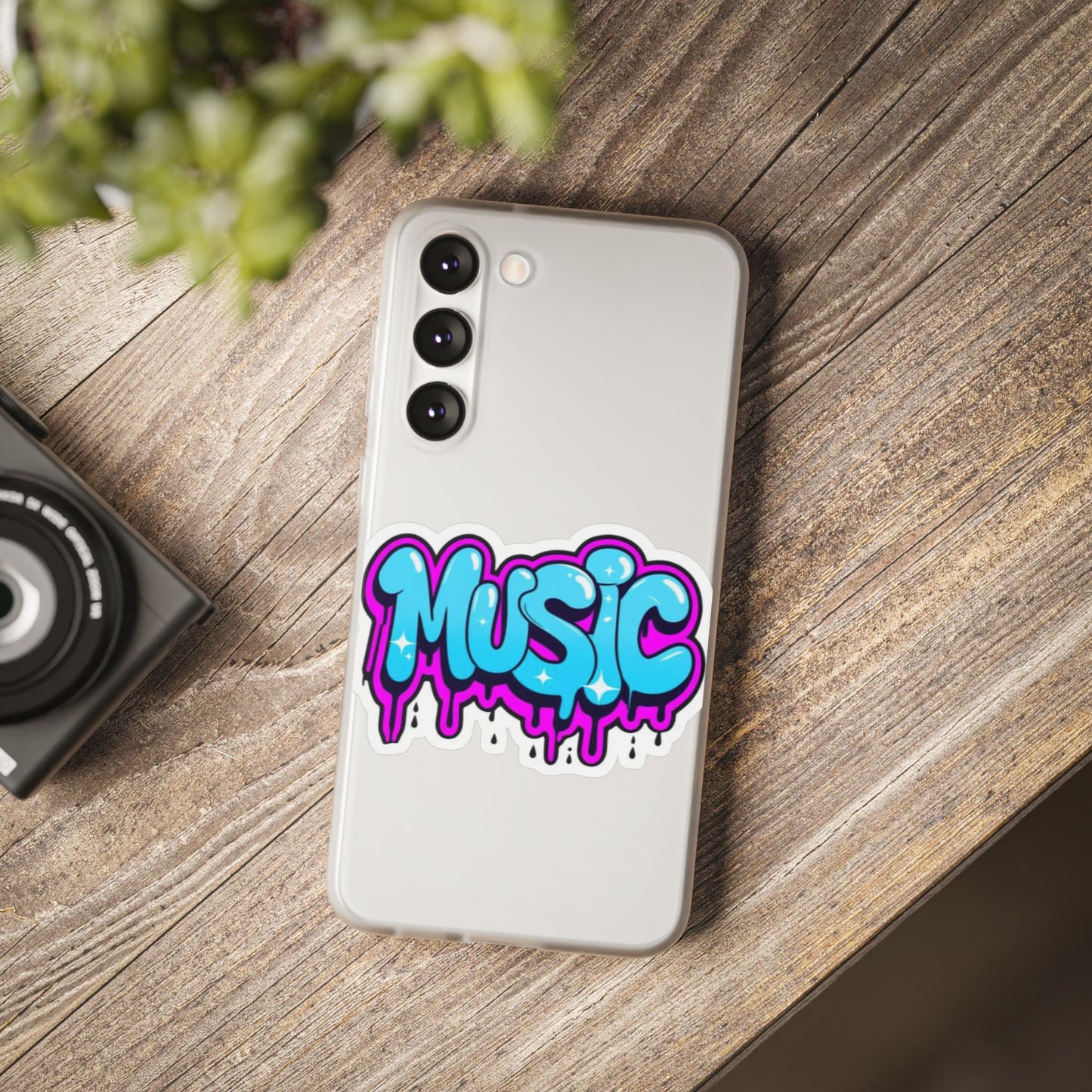 Music Graffiti Phone Case — Trendy Flexible Protective Cover