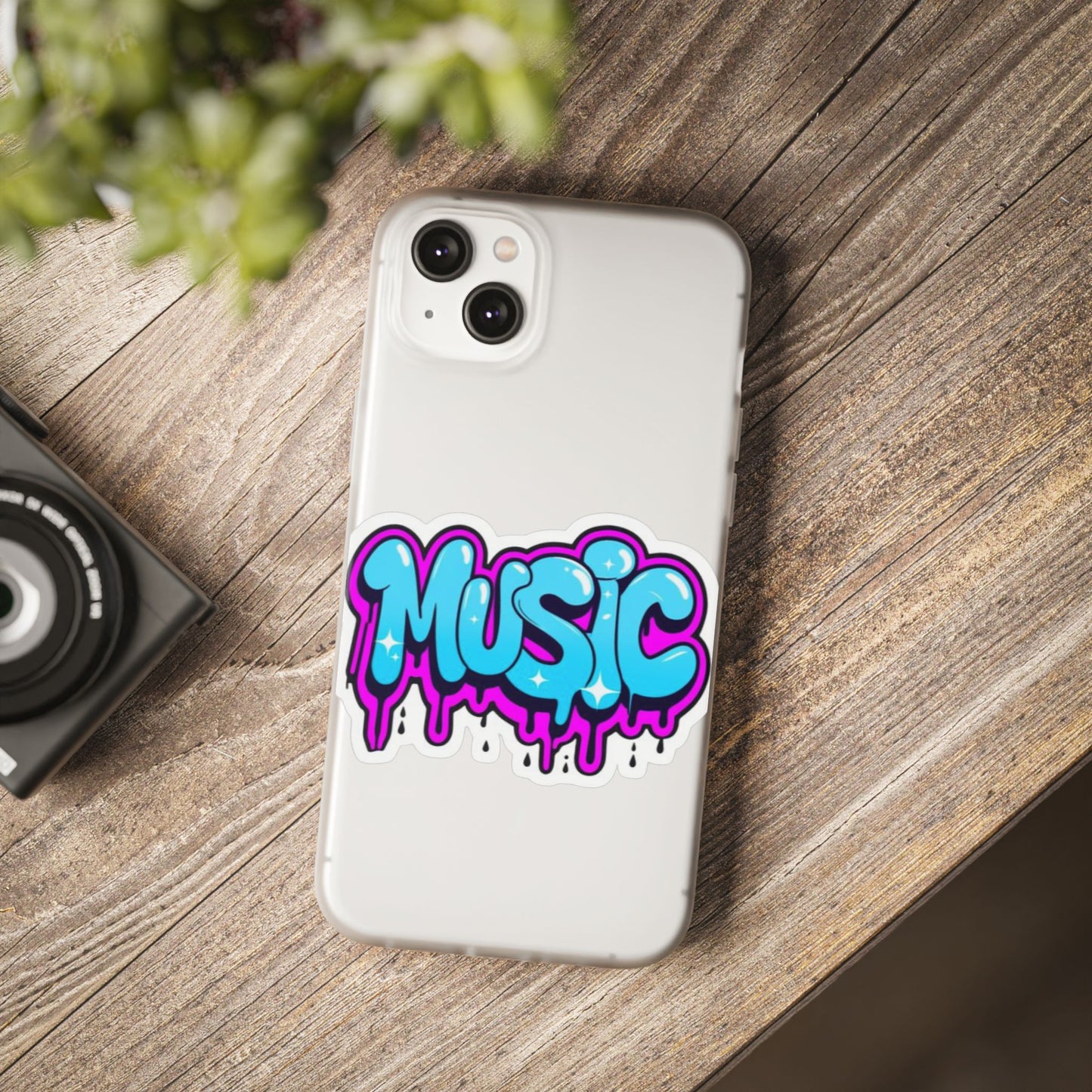Music Graffiti Phone Case — Trendy Flexible Protective Cover