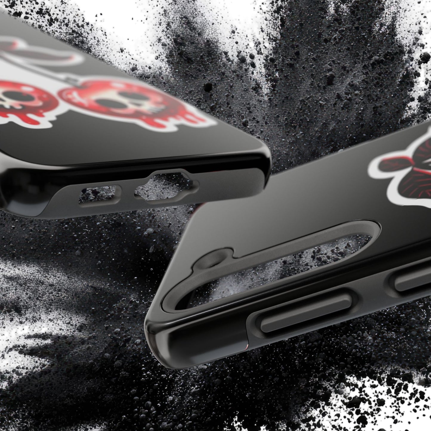 Tough Phone Case — Dripping Skull Cherries Graphic