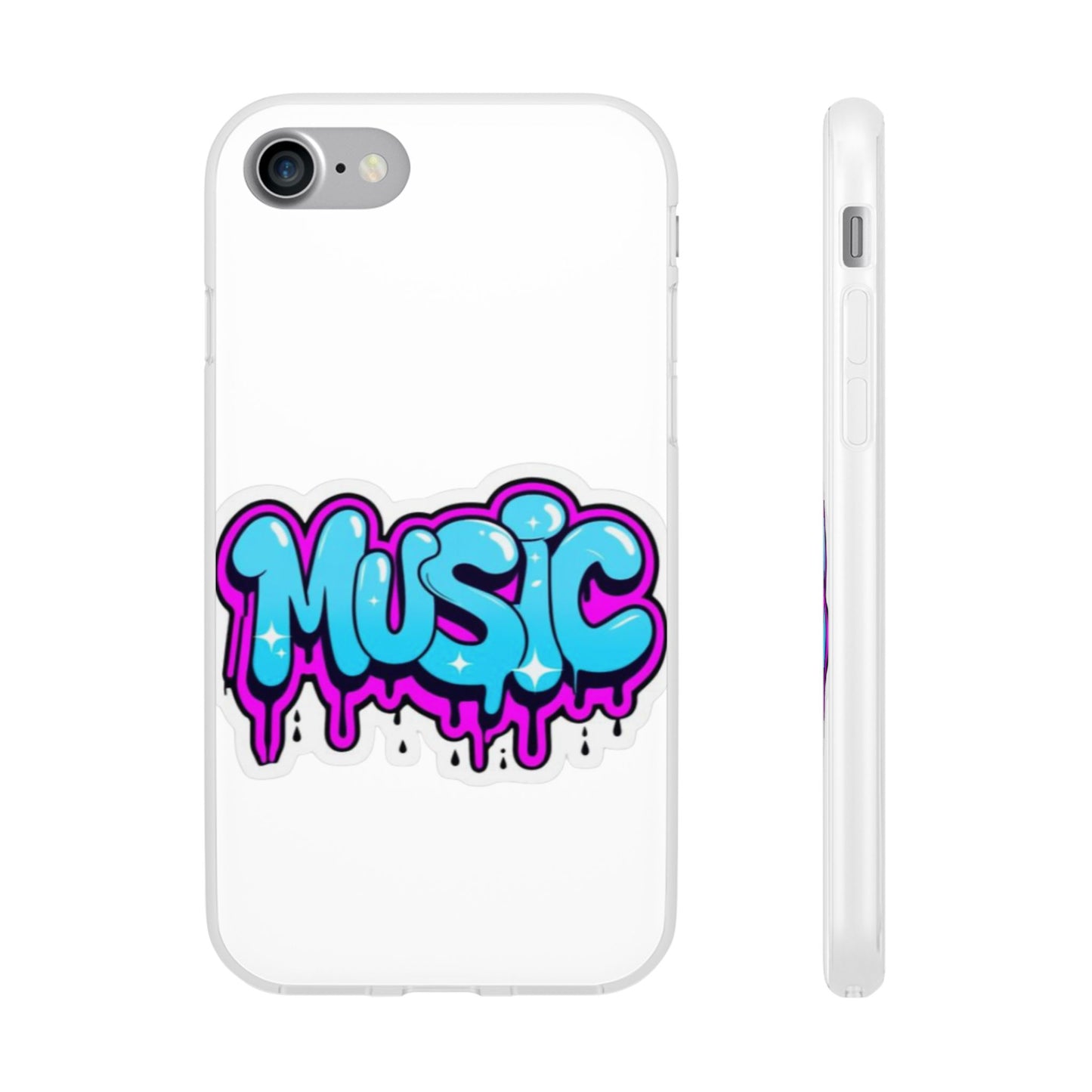 Music Graffiti Phone Case — Trendy Flexible Protective Cover