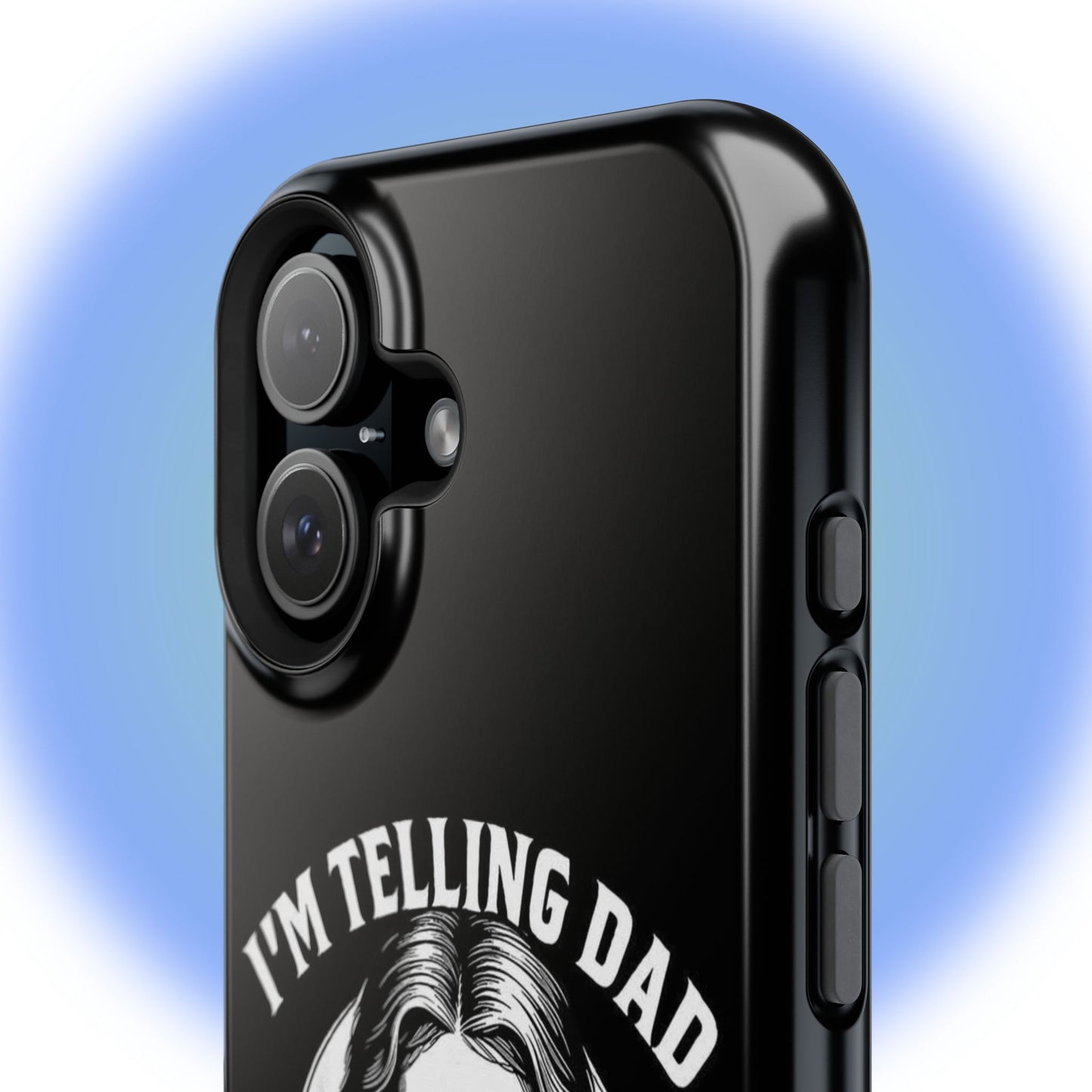 Phone Case — “I’m Telling Dad” Retro Jesus Graphic Impact-Resistant Case