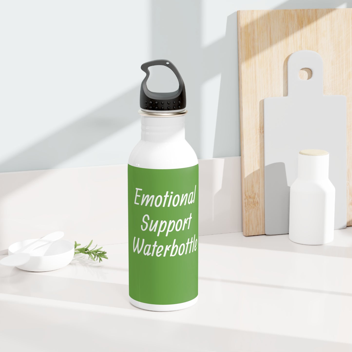 Emotional Support Water Bottle — Stainless Steel Motivational Drink Bottle