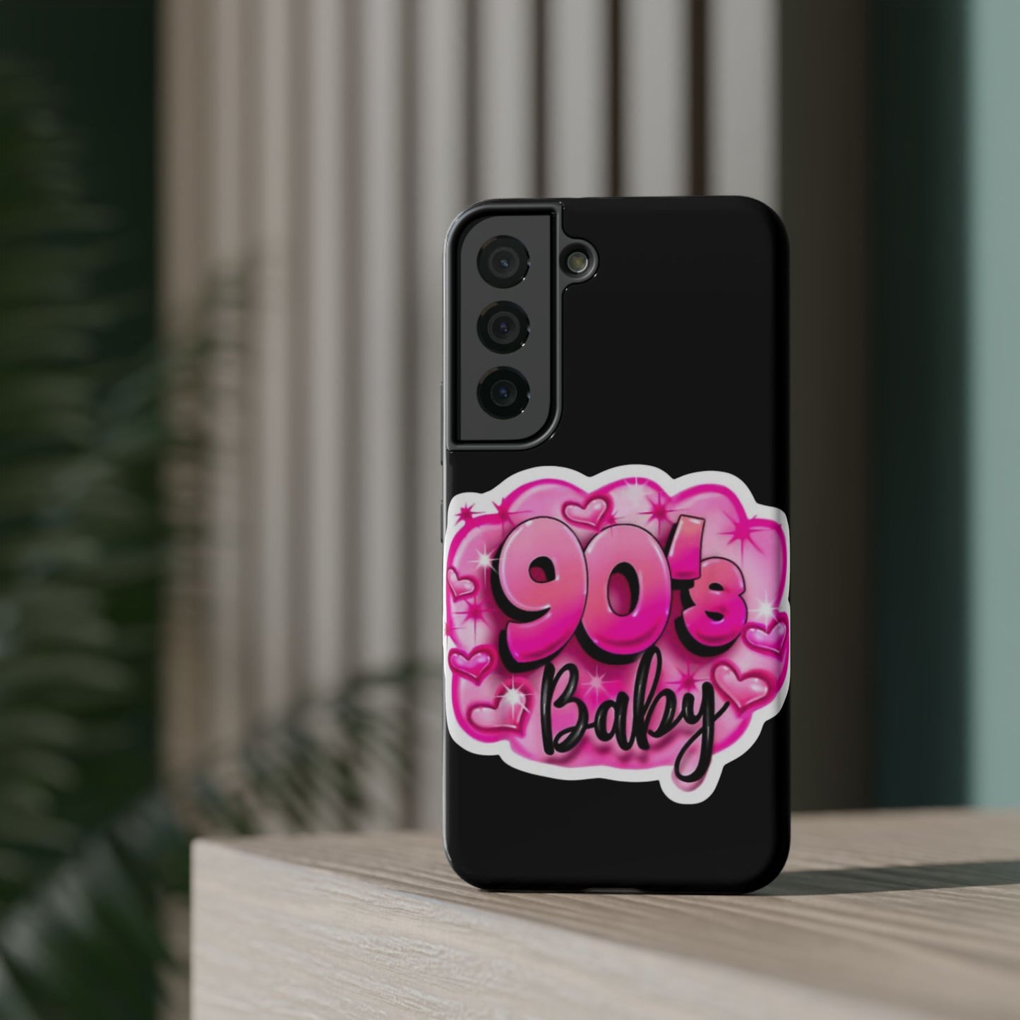 Impact-Resistant Case — "90's Baby" Pink Retro Graphic